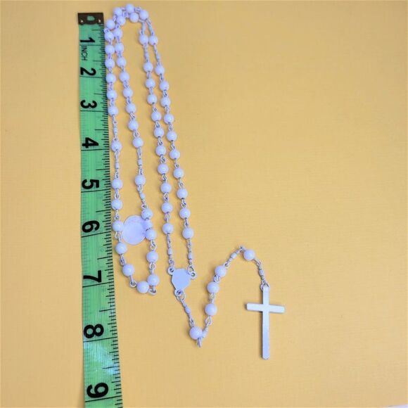 White Rosary for Catholics - Picture 3 of 3
